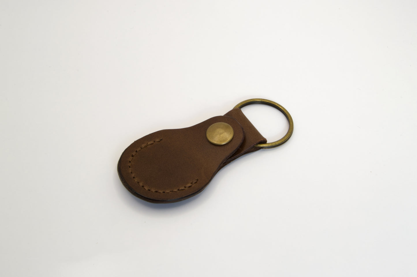 Leather Coin Holder in Medium Brown