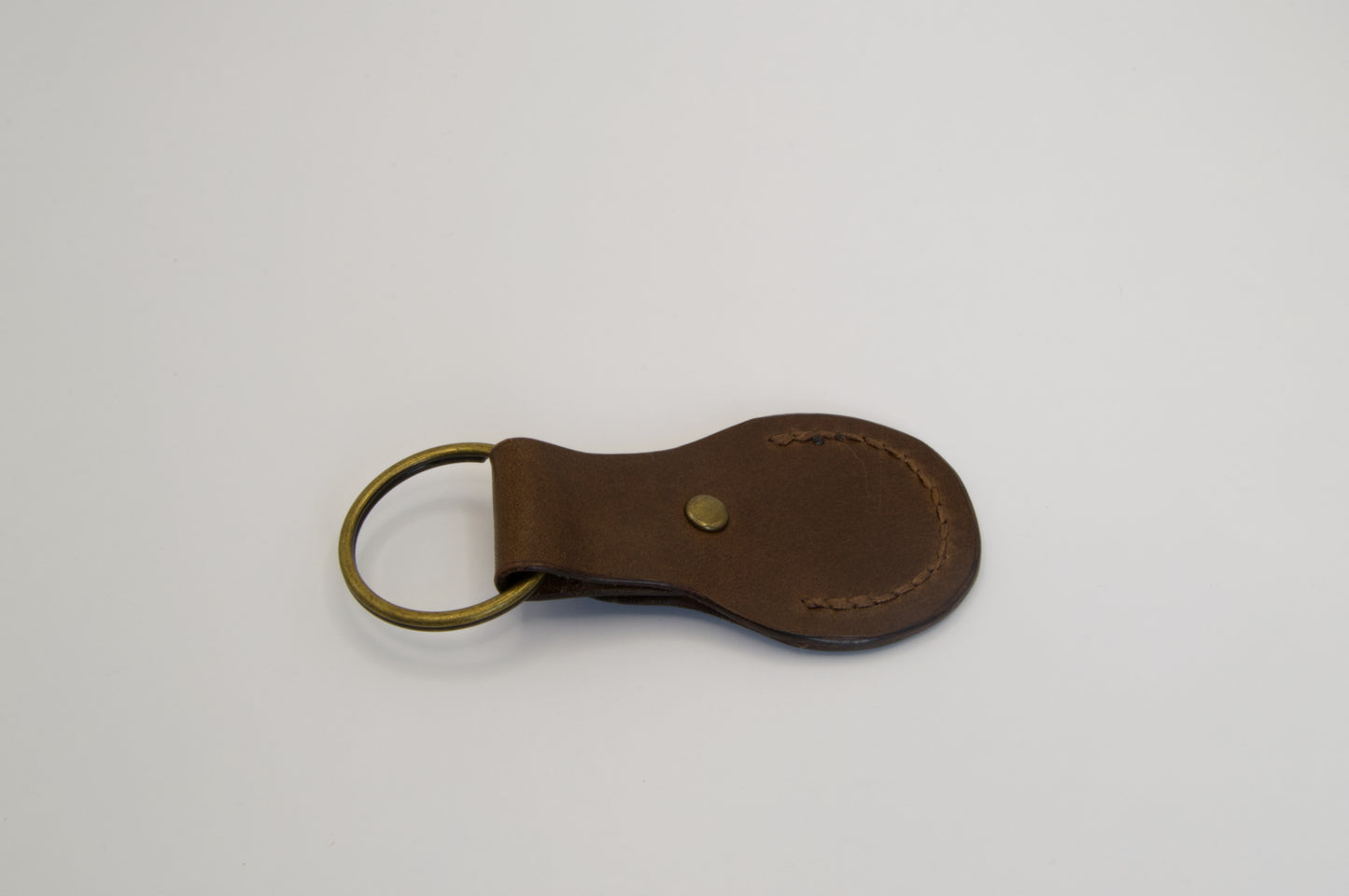 Leather Coin Holder in Medium Brown
