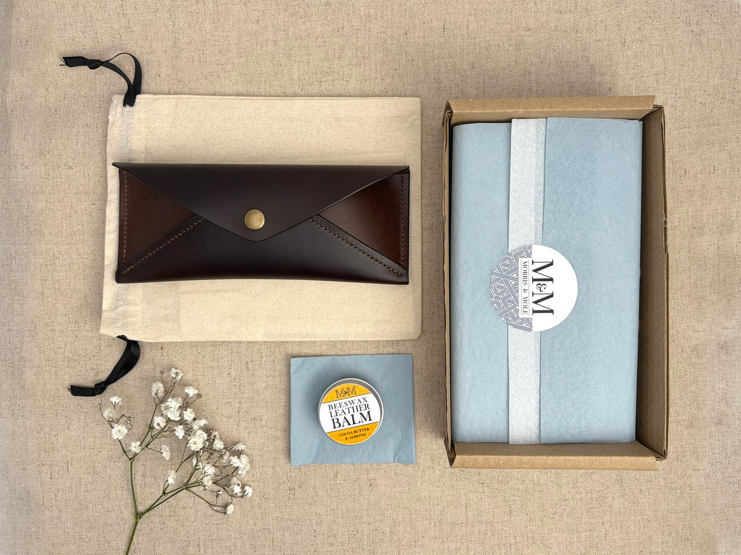 The Envelope Leather Glasses Case