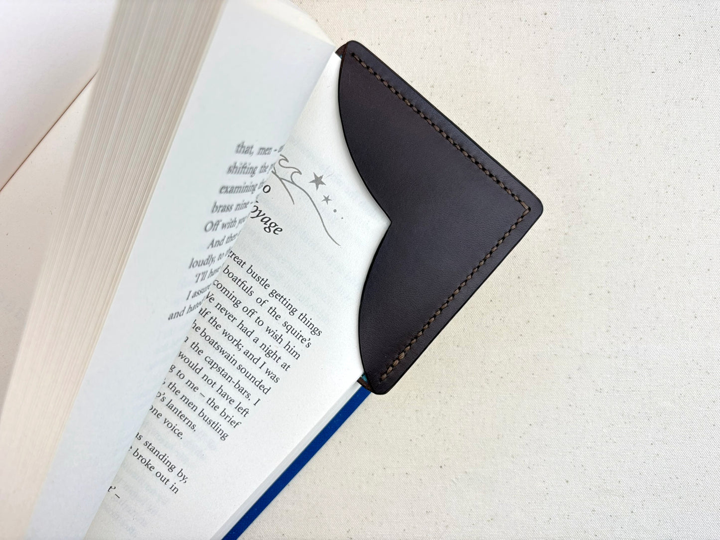 The Corner Keeper Leather Bookmark