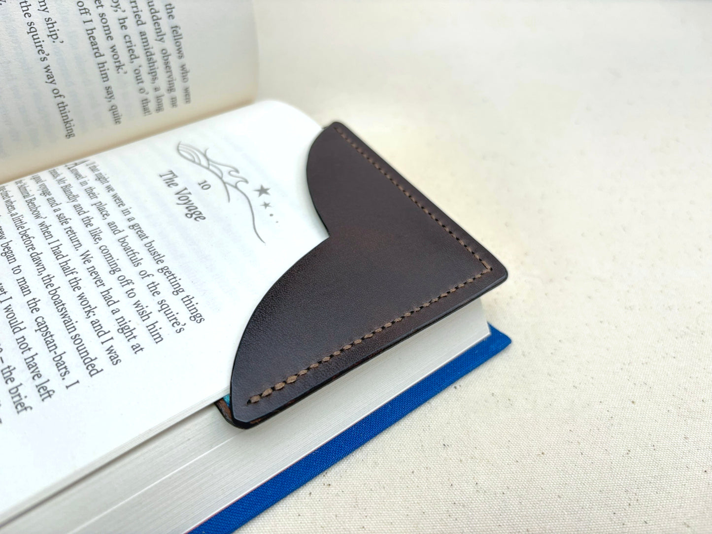 The Corner Keeper Leather Bookmark
