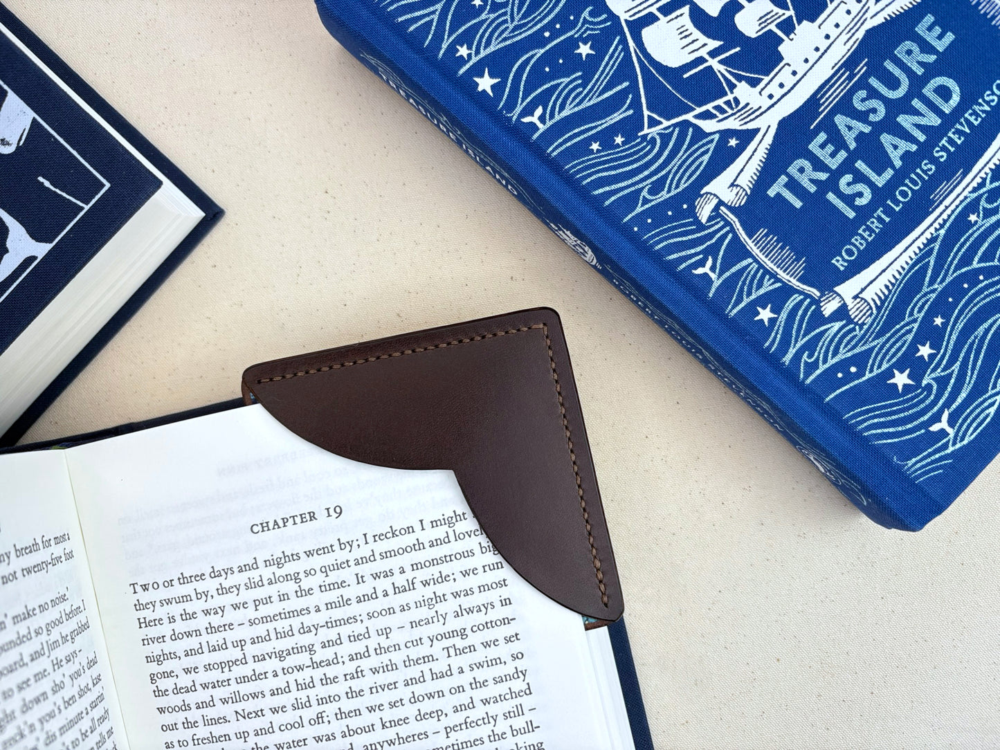 The Corner Keeper Leather Bookmark