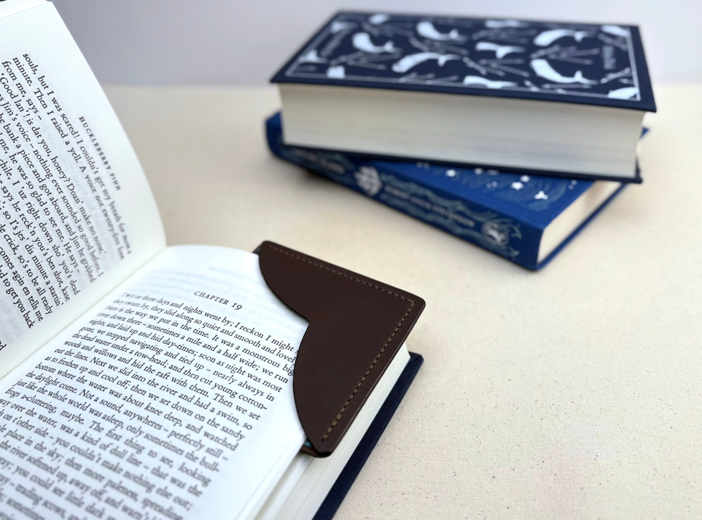 The Corner Keeper Leather Bookmark