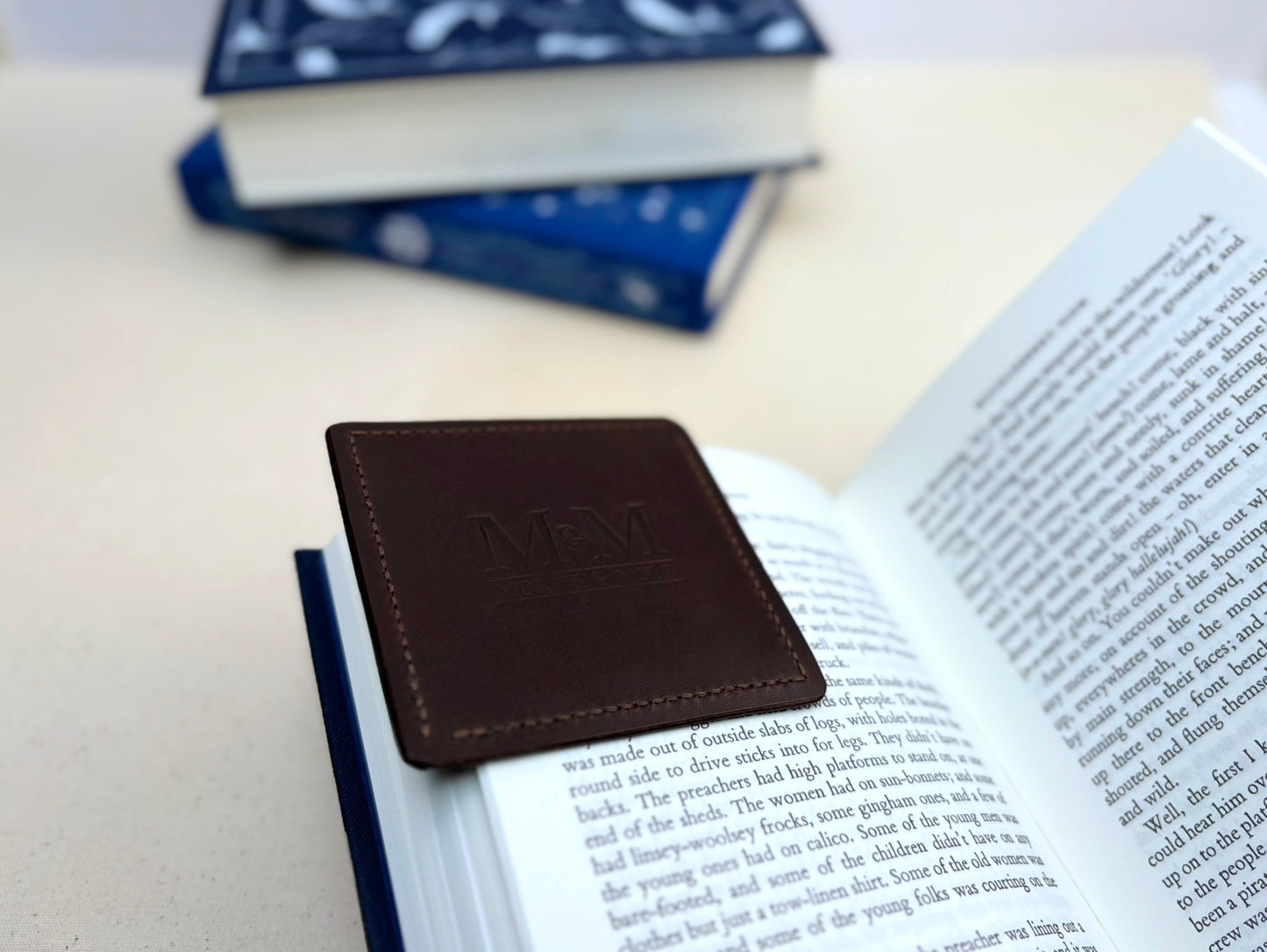 The Corner Keeper Leather Bookmark