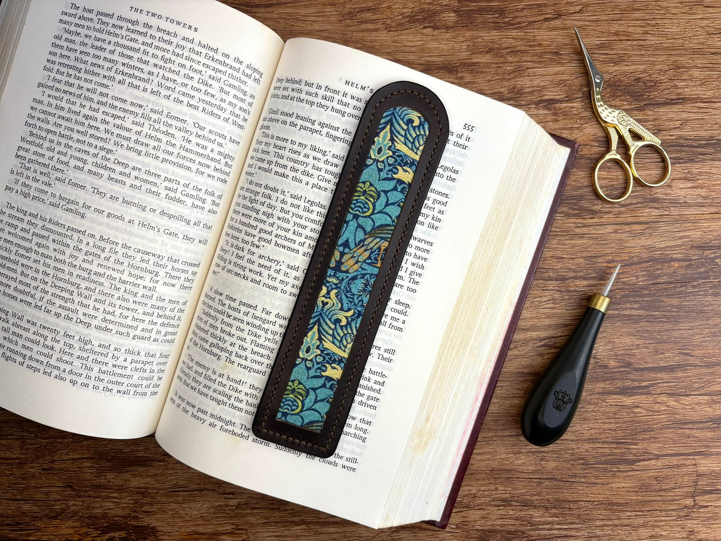 The Inlay Leather Bookmark