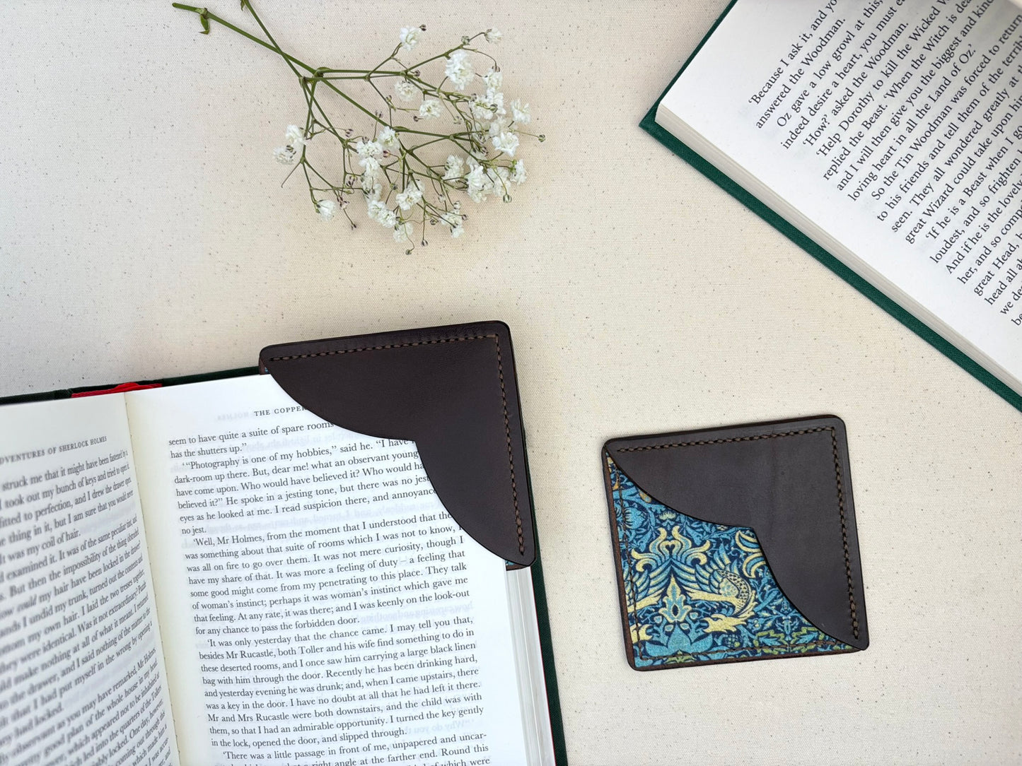 The Corner Keeper Leather Bookmark