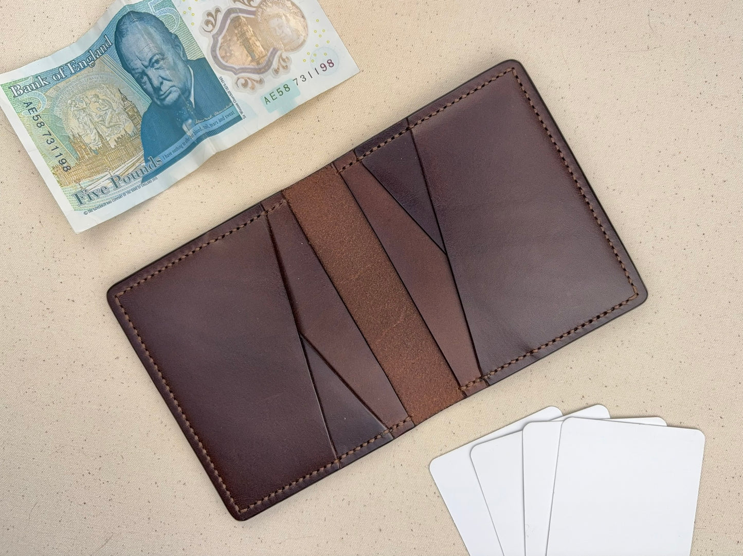 The Birch Minimalist Leather Bifold