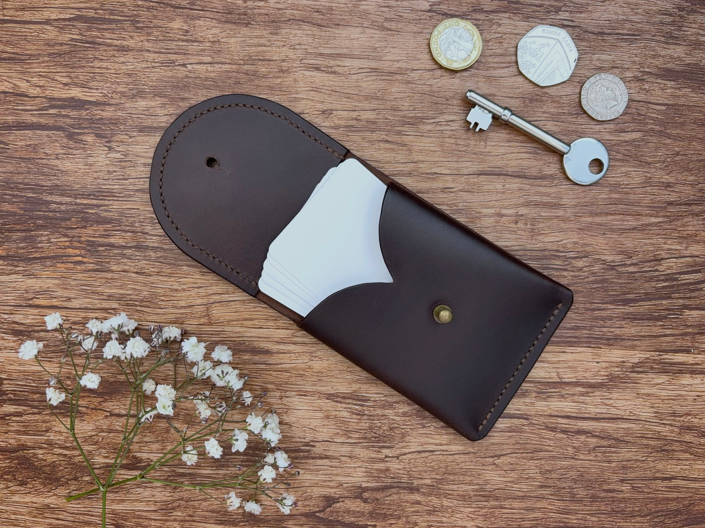 Cedar Compact Card and Cash Holder