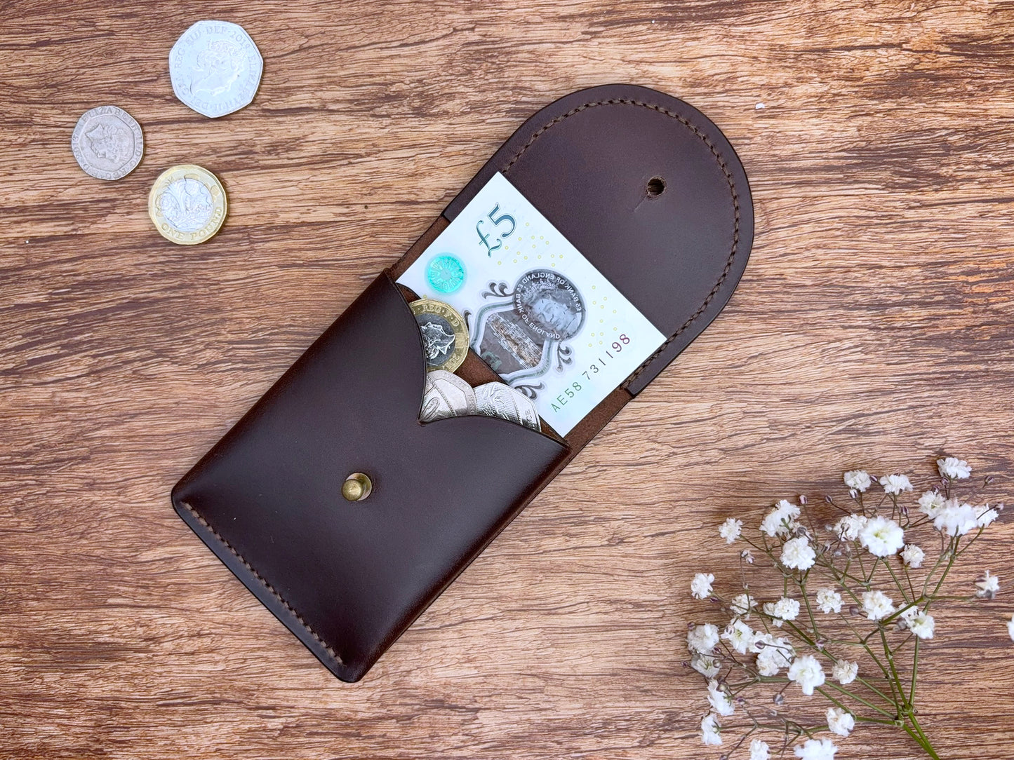 Cedar Compact Card and Cash Holder