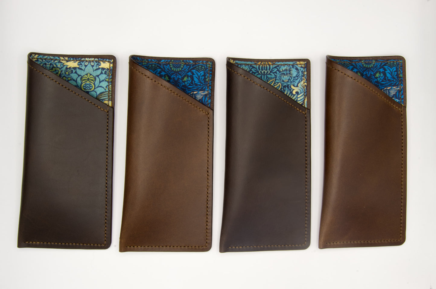 Lined Soft Glasses Case in Dark Brown
