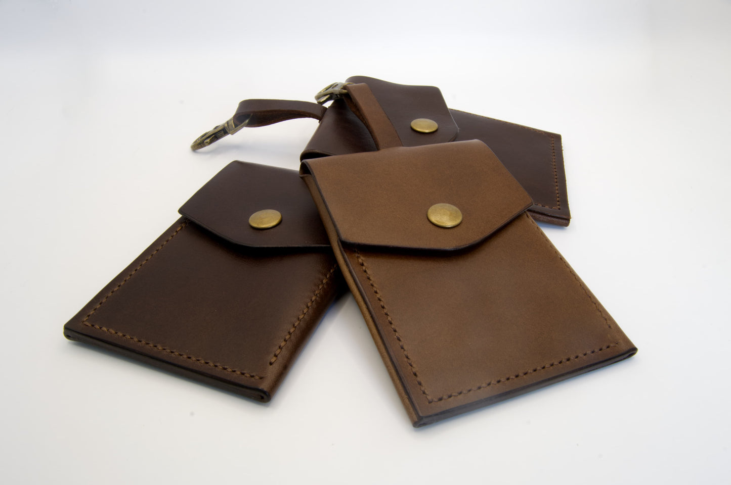 Leather Pouch in Dark Brown