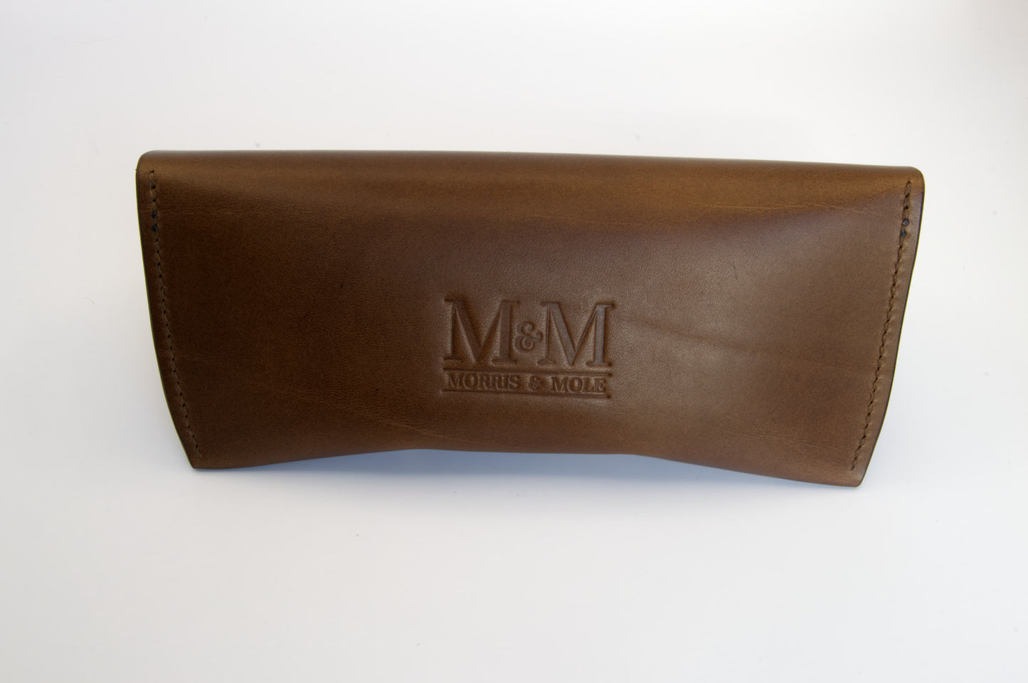 Leather Glasses Case in Medium Brown