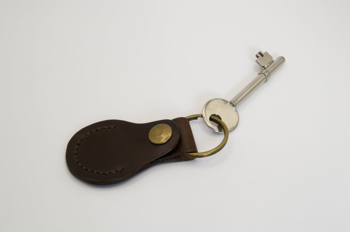 Leather Coin Holder in Dark Brown