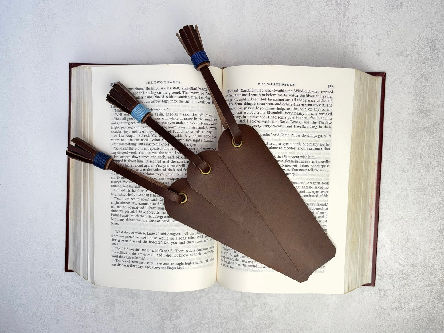 Classic Tassel Leather Bookmark