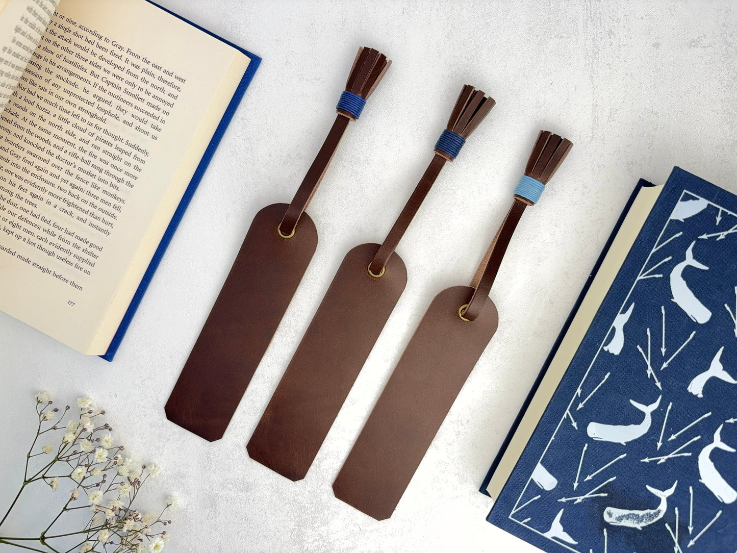 Classic Tassel Leather Bookmark