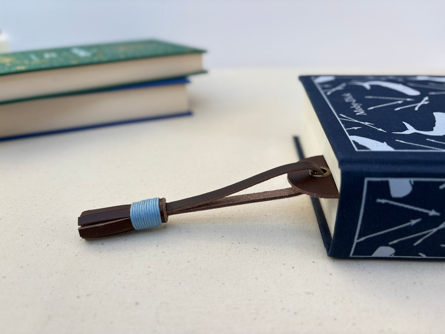 Personalised Morse Code Leather Bookmark