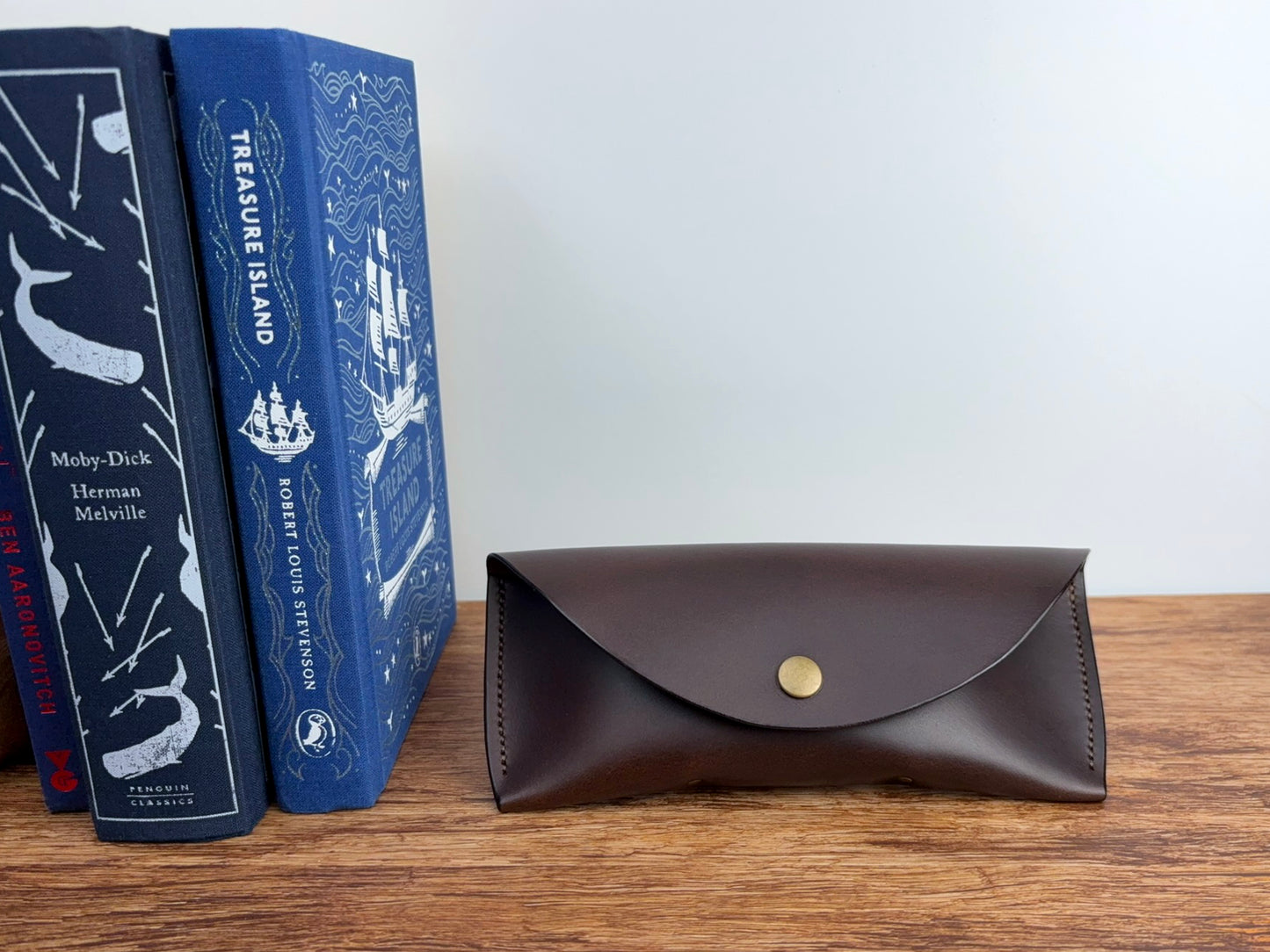 Leather Glasses Case in Dark Brown