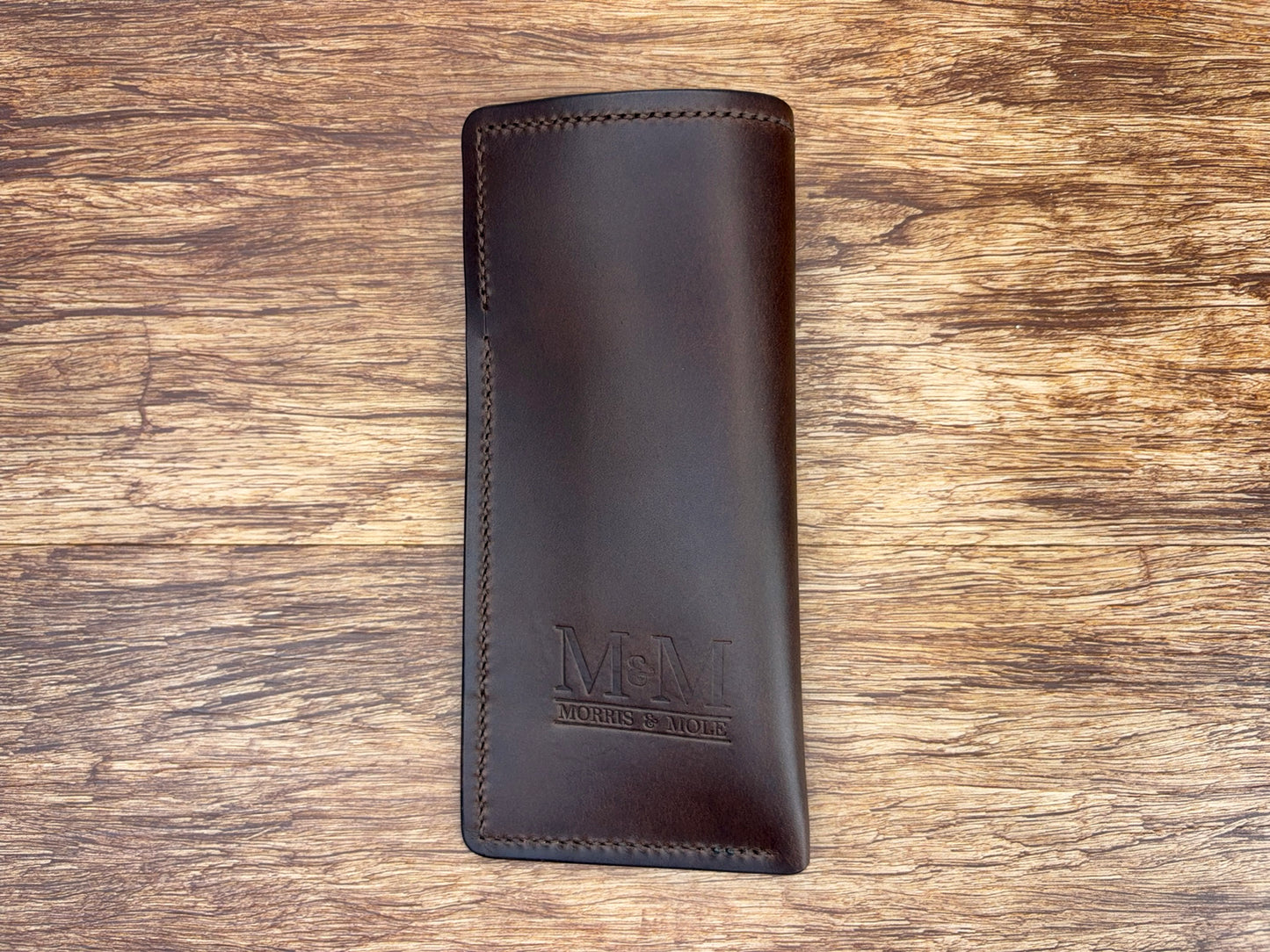 Lined Soft Glasses Case in Dark Brown