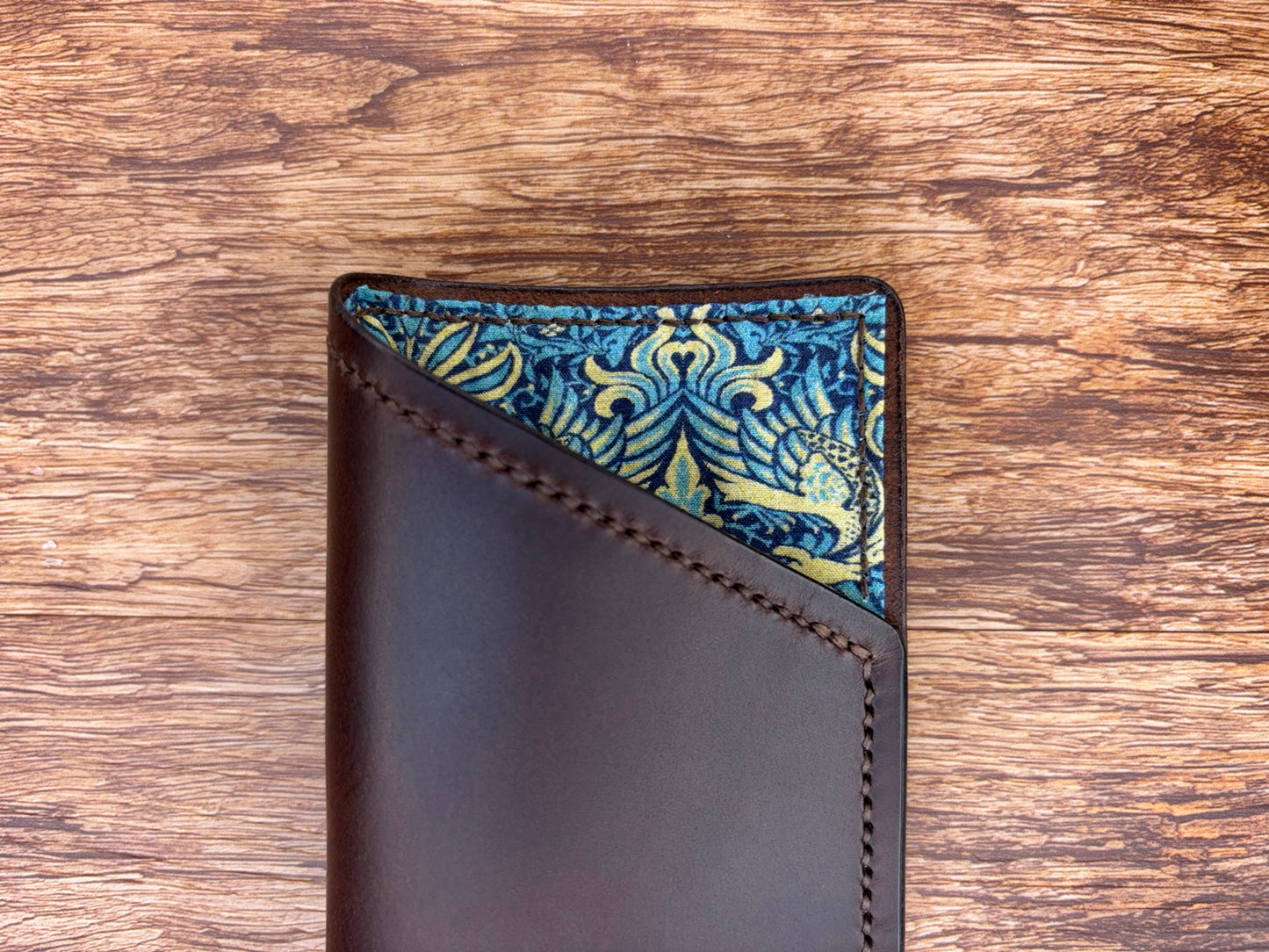 Lined Soft Glasses Case in Dark Brown