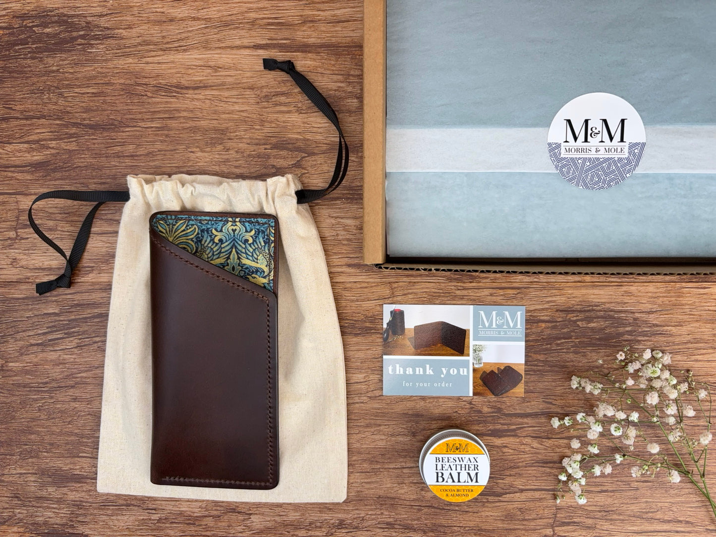 Lined Soft Glasses Case in Dark Brown