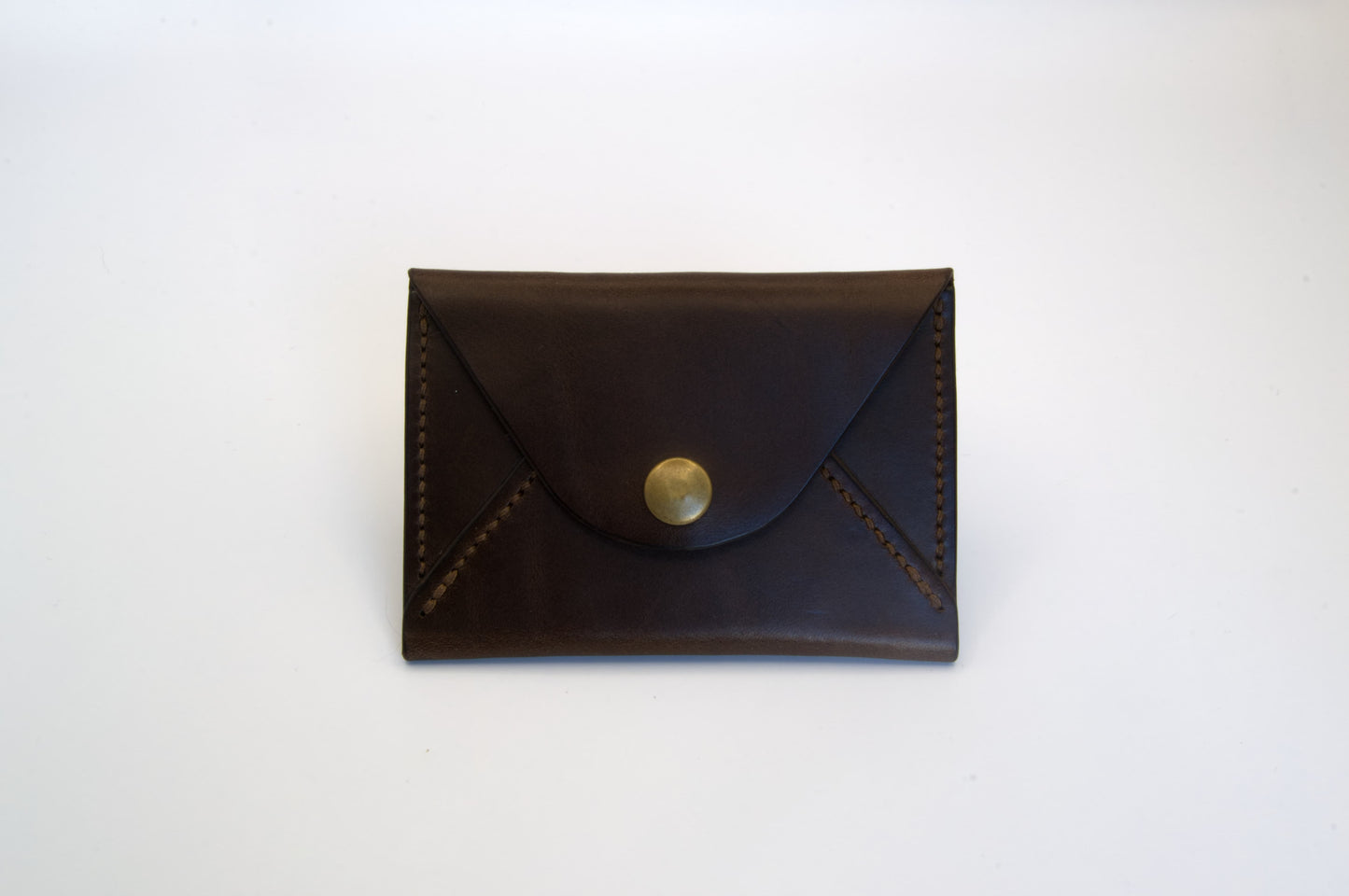 Minimalist Envelope Wallet in Dark Brown