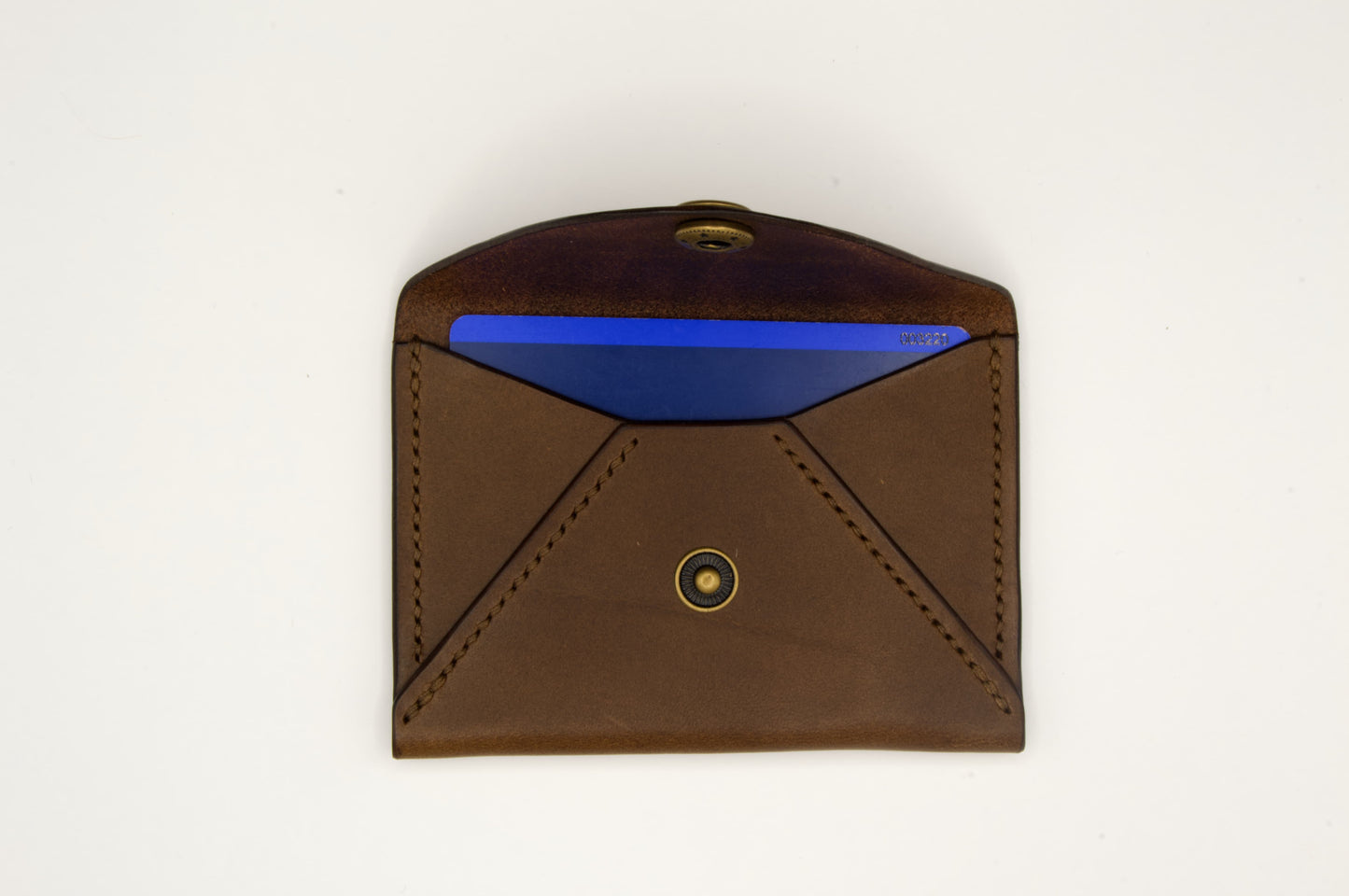 Minimalist Envelope Wallet in Medium Brown