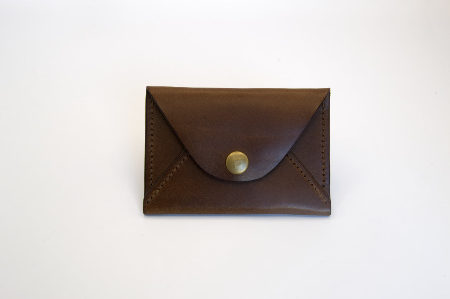 Minimalist Envelope Wallet in Medium Brown
