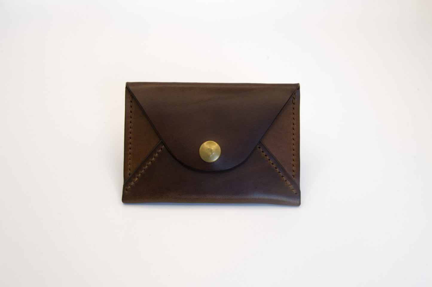 Minimalist Envelope Wallet in Two-Toned Leather