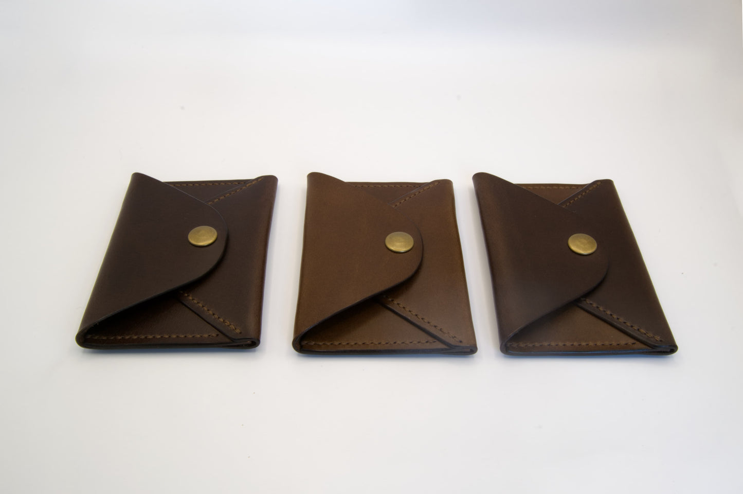 Minimalist Envelope Wallet in Medium Brown