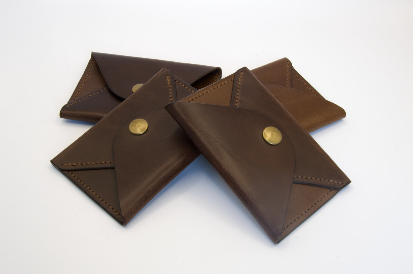 Minimalist Envelope Wallet in Dark Brown
