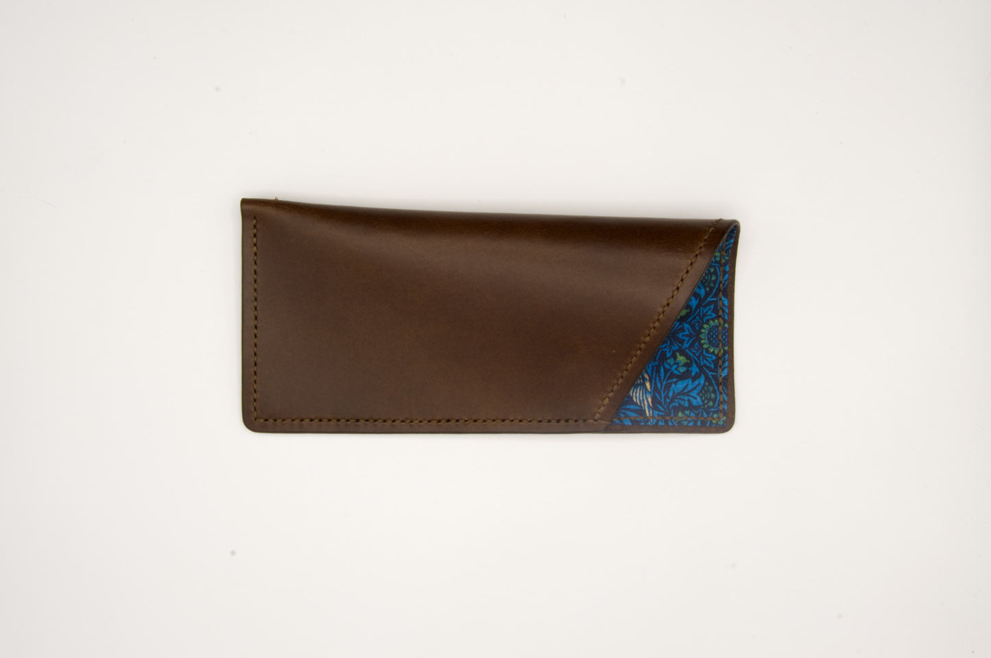 Lined Soft Glasses Case in Medium Brown