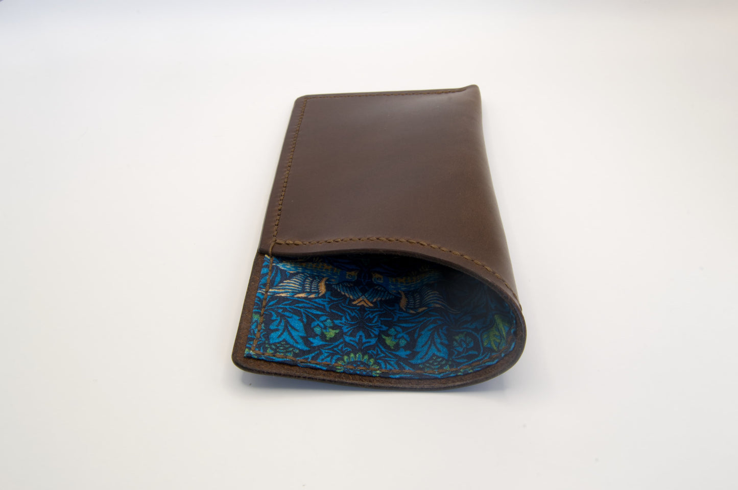 Lined Soft Glasses Case in Medium Brown