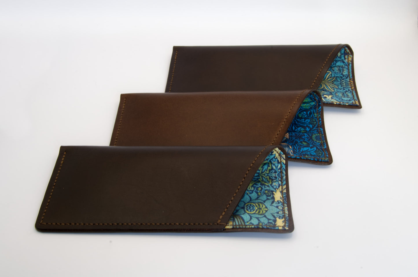 Lined Soft Glasses Case in Medium Brown