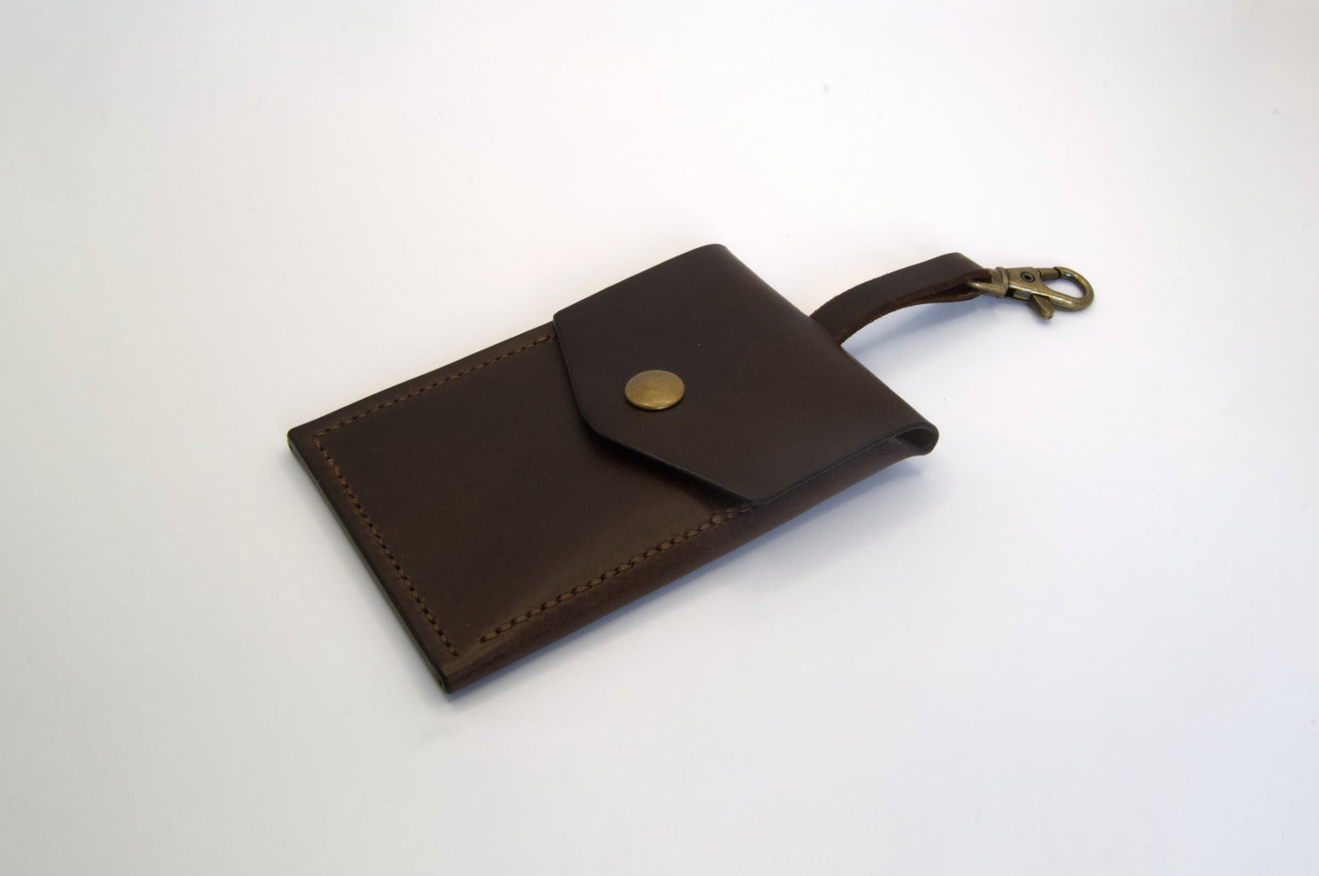 Leather Pouch in Dark Brown