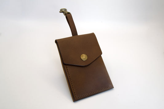 Leather Pouch in Medium Brown
