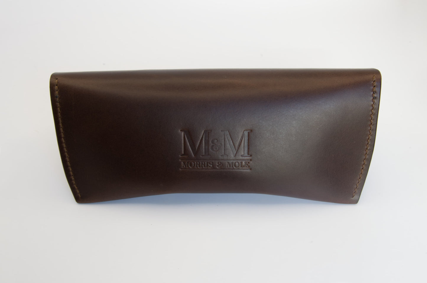 Leather Glasses Case in Dark Brown
