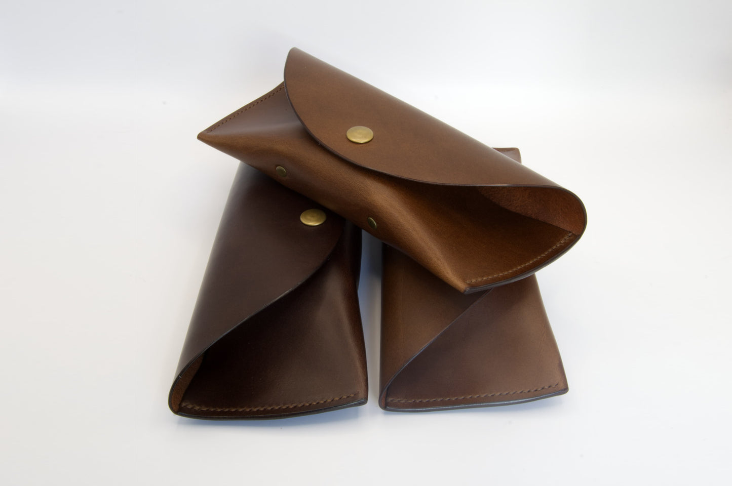 Leather Glasses Case in Medium Brown